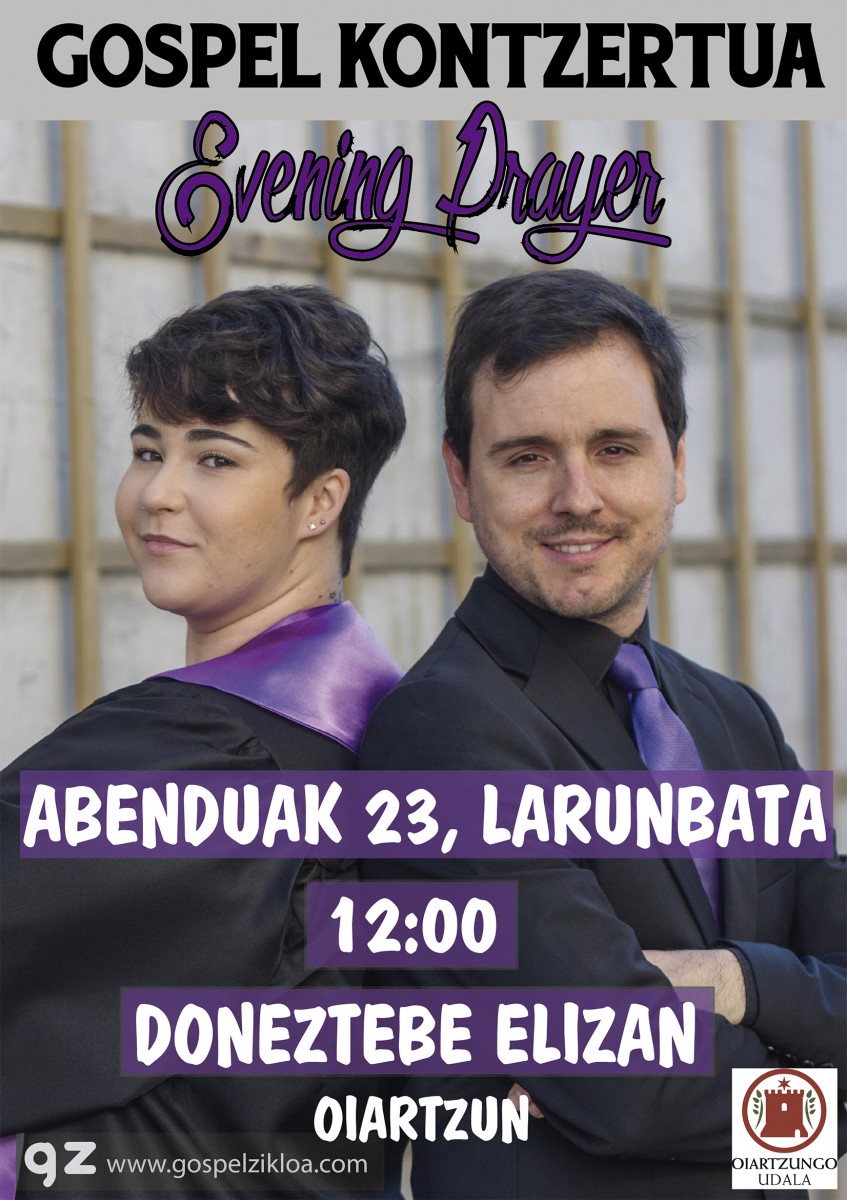 Gospel kontzertua izango da larunbatean